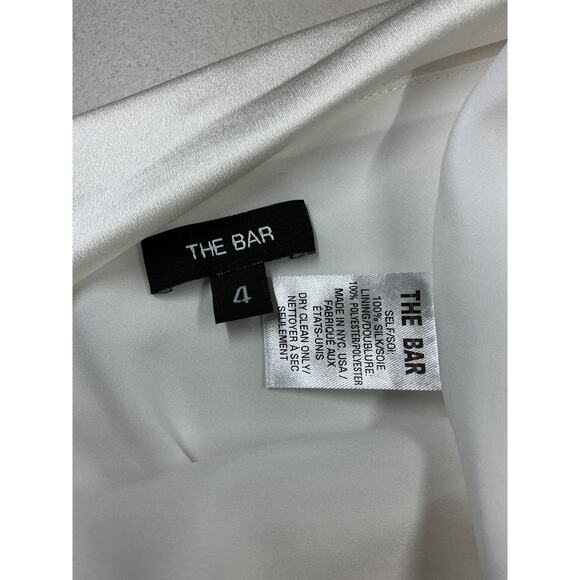The Bar Max Off White Silk Dress Size 4 - Picture 4 of 4